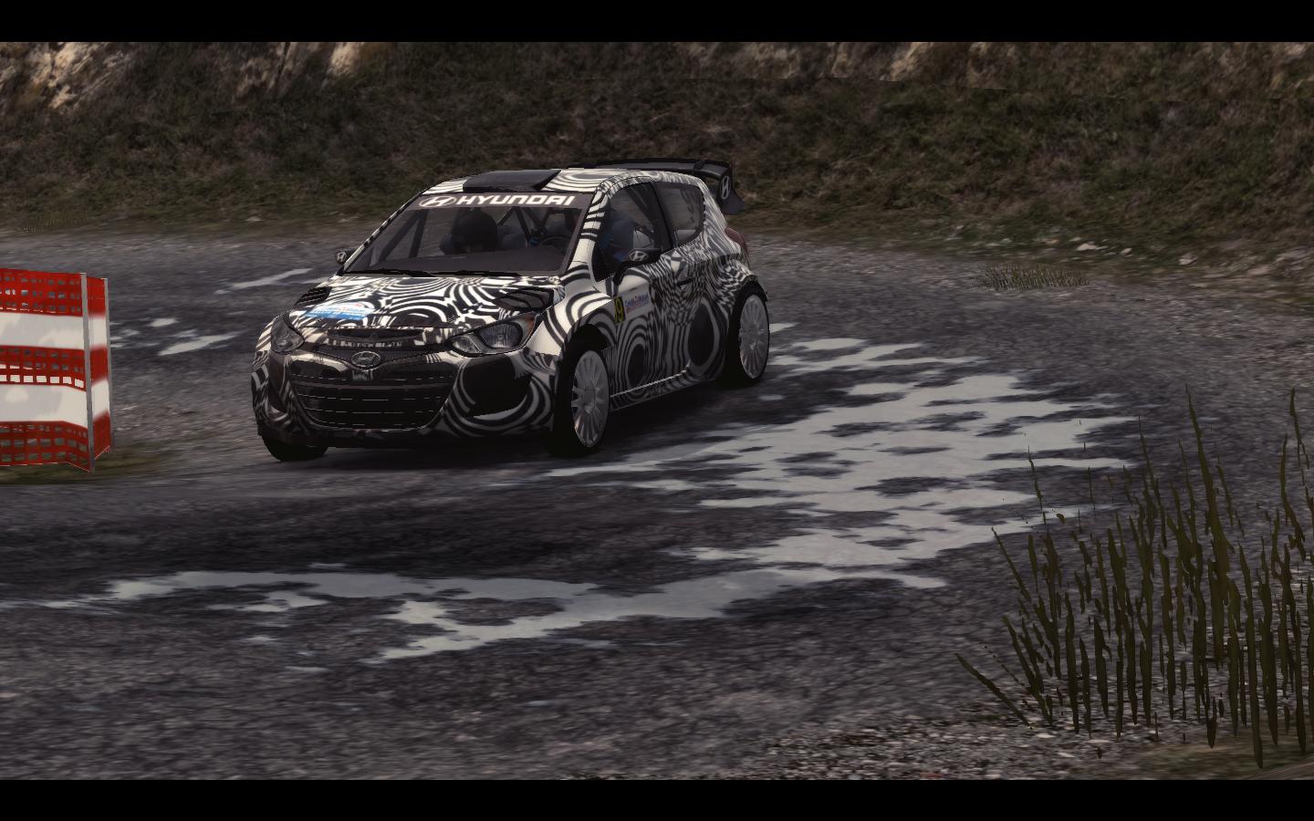 Hyundai i20 WRC test car mod